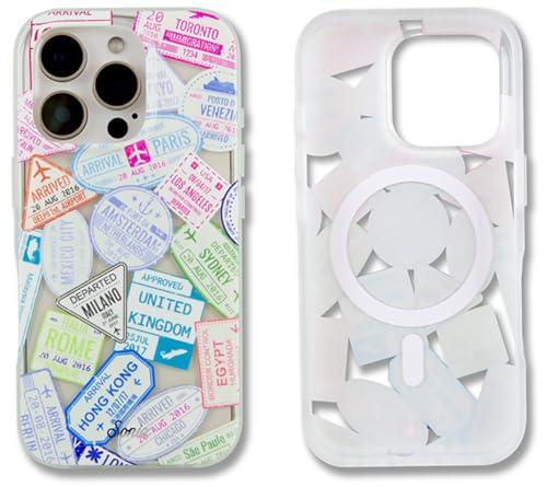 Sonix Case for iPhone 16 Pro | Compatible with MagSafe | 10ft Drop Tested | Passport Stamps