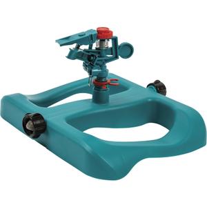 Gilmour Light Duty Circular Impact Sprinkler with Sled Base, Rotating Sprinkler Head with Adjustable Spray Pattern, Lawn Sprinkler for Large Area Coverage