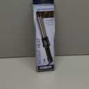 Conair Instant Heat Curling Iron Brush, 3/4-Inch Barrel Curling Brush for Short Hair, 30-Second Heat-Up with 25 Heat Settings for All Hair Types, Black