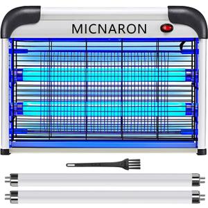 Fly Trap Indoor Bug Zapper, 2800V Powerful Flying Insect Mosquito Killer w/ 20W Blue Light Attract, Plug-in Pest Control Machine for Moth, Fruit Fly, Fungus Gnat, Garage Bug Catcher