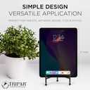 TRIPAR Modern Tripod Easel Display, Black Finish - Lightweight & Durable Design - Perfect for Displaying Decorative Pictures, Artwork, Plates, Tiles, & More (12 Inch)