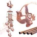Sloth Wind Chimes for Outside,Sloth Gifts for Women Men/Memorial Gift/Sympathy Gift/Birthday Gifts Metal windchimes Outdoors/Indoors,Garden Decor,Patio,Home,Porch,Yard Decorations