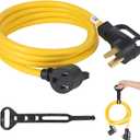 10FT NEMA 14-30P to 6-50R Welder Adapter Cord, ZDHQLHJ 30Amp 4 Prong 14-30 Dryer Male Plug to 50Amp 3 Prong 6-50 Welder Female Receptacle Power Cord, for Welding Machine Plasma Cutter EV Charger