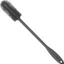 Silicone Bottle Brush, Water Bottle Cleaner Brush with Long Handle, Perfect for Cleaning Narrow Neck Containers, Vacuum Sports Bottle, Tumblers, Flask, Glassware (1 Pack, Charcoal)