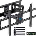 Pipishell Full-Motion TV Wall Mount for Most 3775 Inch TVs up to 100 lbs, Wall Mount TV Bracket with Dual Articulating Arms, Extension, Swivel, Tilt, Fits 16" Wood Studs, 600 x 400mm Max VESA, PILF8