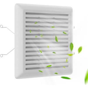 C350GN Bathroom Plastic Grille Cover with Springs for Broan-NuTone 695 and 696N Ventilation Fans, S97017068 Replacement for Broan-NuTone Wall-Mount Exhaust or Bathroom Vent Fan Grille, 1 Pack