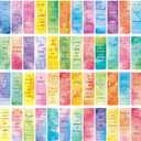 Zonon 48 Pcs Bible Verse Magnetic Christian Bookmarks, 0.8x4.7in Inspirational Scripture Book Markers for Women Men Religious Motivational Page Clips Book Lovers Reading Gifts(Watercolor Style)