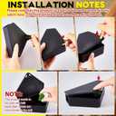 Qualirey 12 Pcs Mice Station with Key Triangle Mouse Station Lockable Reusable Bait Box, Enclosed Design for Indoor and Outdoor Use, Suitable for Small Mice (Black)