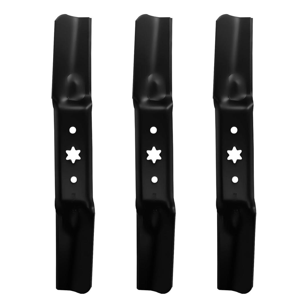 (3) 50" High-Lift Blades for Cub Cadet 942-05052A ZT1 ZT2 Ultima, XT1 XT2 Enduro LT50 GT50, for MTD/Craftsman/Troy Bilt 50 inch Deck Lawn Mower Replace 942-05052A 942-05052 742-05052A 742-05052, Black