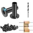 50 Pack Cable Railing Protector Sleeves for 1/8 Deck Railing System, Black Cable Railing Kit Hardware for Wood Post, T316 Stainless Steel Marine Grade DB58