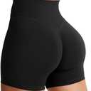 YEOREO Women's Biker Shorts 3.6" /4.5" / 6" Workout Gym Shorts Craze High Waist Tummy Control Hidden Scrunch Running Yoga, Medium
