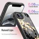 FUNMIKO for iPhone 16e Case Wireless Charging & Military-Grade Protection - Trendy Pattern Design for Women Girls, Matte Non-Slip Phone Cover with Shockproof Corners - Elegant Blossom Motif