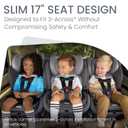 Britax Poplar S Convertible Car Seat, 2-in-1 Car Seat Extended Rear Facing, 17 Slim Car Seat Design with Fast & Easy ClickTight Installation, Anti-Rebound Bar & SafeWash Fabrics Glacier Graphite, Expiry Date: 12/2035