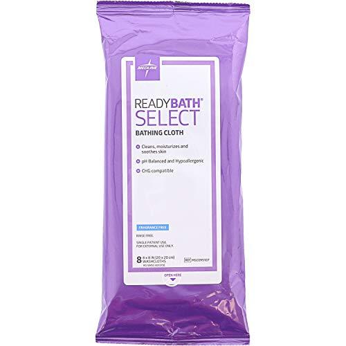 Medline Bathing No Rinse Non Scented Bath Wipes -30 Packs Best By Oct 2027