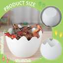 AceOrbit 4 Pcs Dinosaur Themed Party Decorations Easter Table Centerpiece Plastic Egg Shape Vases Treat Boxes Snack Trays for Adult Dinosaur Birthday Themed Party Supplies