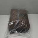 Dark Brown Throw Blanket, Knit Throw Blanket for Couch, Soft Cozy Warm Lightweight Decorative Reversible Moss Stitch Cable Knitted Blankets for Bed, 60x80 Inches, Chocolate Brown