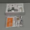 4 Modes Multifunctional Kitchen & Bathroom Water Filter for Sink Faucet with 2pcs Replacement Filters - 99.9% Chlorine Removal - Skin Hydration in 2 Weeks-Compatible with Most of Faucet (Grey)