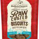 Stella & Chewy's Freeze-Dried Raw Coated Dog Biscuits  Grass-Fed Lamb Recipe  Protein Rich, Grain Free Dog & Puppy Treat  Great Snack for Training & Rewarding  9 oz Bag (9 Ounce (Pack of 1))