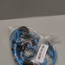 Reflective Dog Collar Padded with Soft Neoprene Breathable Adjustable Nylon Dog Collars for Small Medium Large Dogs (Small (Pack of 1), Vivid Blue Collar+Leash)