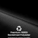 tomtoc Electronic Organizer Accessory Pouch for MacBook Charger, Cables, Power Bank, Hard Drive, Cords, Water-resistant Storage Bag with Removable Card Slots for USB Adapter, Memory Card, Black