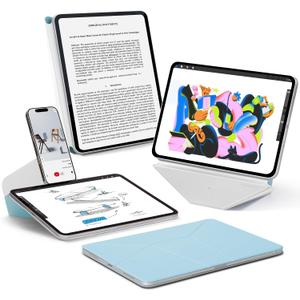 MOFT Dynamic Folio Case for iPad Air 11-inch (M3 2025 / M2 2024) & iPad Air 10.9-inch 5th 4th Generation 2022 2020, Slim Magnetic Stand Case with 20+ Viewing Angles, Soothing Mist x Misty Cove