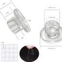 Glass Candlestick Holders: 20Pcs Small Taper Candle Holders Bulk Short Stick Holder Clear Modern Candle Holder for Home Decorations Table Centerpiece Wedding Christmas Dining Party Decor JZCHBL