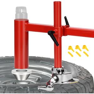 Manual Tire Changer Duck Head Kit with 1.67" Centering Cone - Upgraded Cast Steel Mount Demount Tool for 16"-21" Wheels - Fits 2" Dia Post Manual Tire Changer for Car, Truck, ATV, Trailer