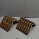 Hamiledyi Wooden Hamster Bridge Ladder 13.4" L x 7.5" W Large Climbing Toy Natural Hideout Tunnel Ramp Hamster Cage Accessories for Rabbits Guinea Pigs Ferret Tortoise Reptile (Pack of 2)