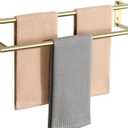 Alise Double Towel Bars for Bathroom Wall Mounted,24 InchSUS304 Stainless Steel Bathroom Towel Holder,Towel Hanger Towel Racks for Bathroom,Brushed Gold Towel Rod