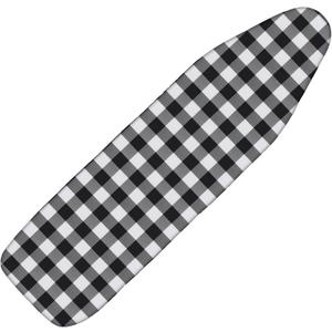 Tegeme Ironing Board Cover and Pad 15 x 54 Inch Cotton Thick Padded with Elastic Edge and Hook and Loop Laundry Room Decor Fits Standard Size(Buffalo Check)