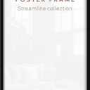 Americanflat 11x22 Picture Frame - Slim Molding - Black