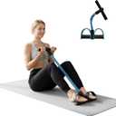 Upgraded Durable 6-Tube Pedal Resistance Strap with Handle, Natural Rubber Fitness Resistance Strap, Multifunctional Fitness Strap, Suitable for Abdominal, Waist, arm, and Leg Shaping Training