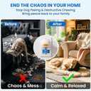 Dog Calming Pheromone Diffuser Kit, 120 Days Long Lasting Calming Diffuser for Dogs, Relieves Anxiety, Barking, Fighting, Destructive Behavior & Accidental Peeing, 2 Diffusers 4 Refills, Odorless