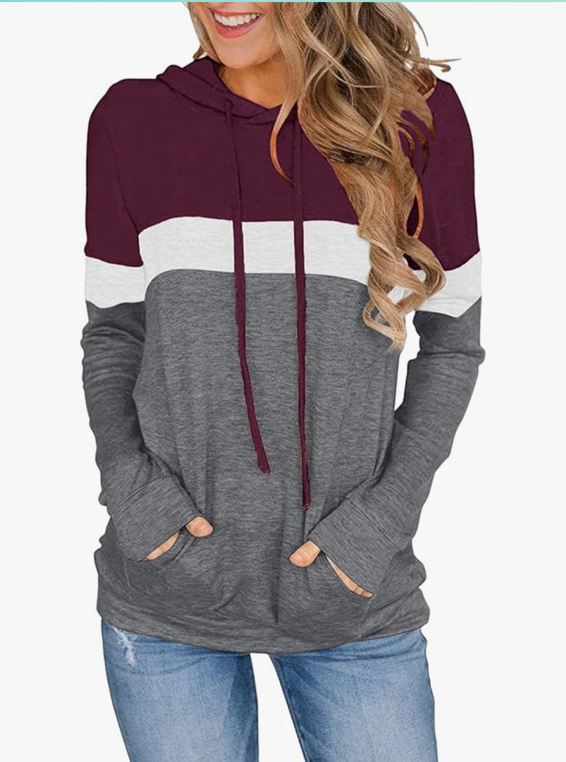 Womens Tops Ladies Tunics Casual Shirts Long Sleeve Hoodie Pullover Blouses Loose Fitting Tees Fashion Clothing Sweatshirts M