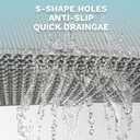 3x10 FT PVC Non Slip pool mats for floor, 0.23'' Thick Drainage Mats, Heavy Duty Swimming Pool Mat, Commercial Drainage Mat Wet Area, Mesh Hollow Doormat Roll for Bathroom Garage Sauna SPA Bath Shower