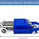 10 x Mini Wrench Set, 10-Piece Small Combination Wrench Set, Ignition Wrench, Micro&Lightweight, Metric Size: 4mm, 4.5mm, 5mm, 5.5mm, 6mm, 7mm, 8mm, 9mm, 10mm, 11mm, with Unique Wrench Organizer (Blue)
