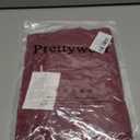 Prettywear Women's Sexy Off Shoulder Tops Long Sleeve Ruffle Blouse Flowy Going Out Shirt Oversized (Burgundy, XL)