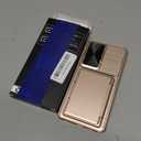 Vihibii for Samsung Galaxy S26 Ultra Case with Card Holder (4 Cards) [RFID Blocking] & Slide Camera Cover, Military Grade Drop Protection, Wallet Case for Samsung Galaxy S26 Ultra 6.9" 2026, Rose Gold
