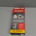 Kwikset 816 Key Control Deadbolt Lock, Round Satin Nickel Exterior Keyed Front Entry Door, Pick Resistant SmartKey Rekey Security, Single Cylinder Dead Bolt, with Microban Protection