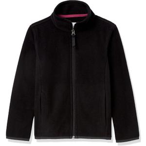 Amazon Essentials Girls and Toddlers' Polar Fleece Full-Zip Mock Jacket, Insulated, XL