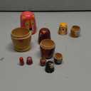 Russian Nesting Dolls, 6 Pcs 6 "Tall Animal Nesting Easter Eggs Toys, Stacking Wooden Handmade Matryoshka Dolls for Kids Toddlers Birthday or Home Decoration Gift (Long Lion)