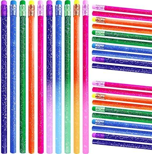 30 Pcs Color Changing Mood Pencil,Colored Pencils with Eraser,Wooden Pencils Heat Activated Color Changing Pencils Thermochromic Pencils for Students Gifts and Office Supplies(5 Colors)