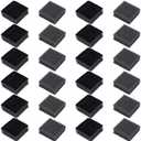 PLIGREAT 24 Pcs Jewelry Box Sponge Pad, Foams Earring Storage Box Liners with Slots Black Ring Holder Tray Inserts for Display Showcase Travel Collector