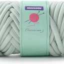 Chunky Yarn for Hand Knitting & Crocheting, Thick Big Twist Tubular Yarn for Making Blankets, Bags, Baskets, Pillows & Pet Nests - 0.55lb/250g Matcha Green