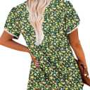 BETTE BOUTIK Womens Summer Tops Pleated Corded Short Sleeve Tunic Shirts Crewneck Blouses Tops S-3XL (XL)