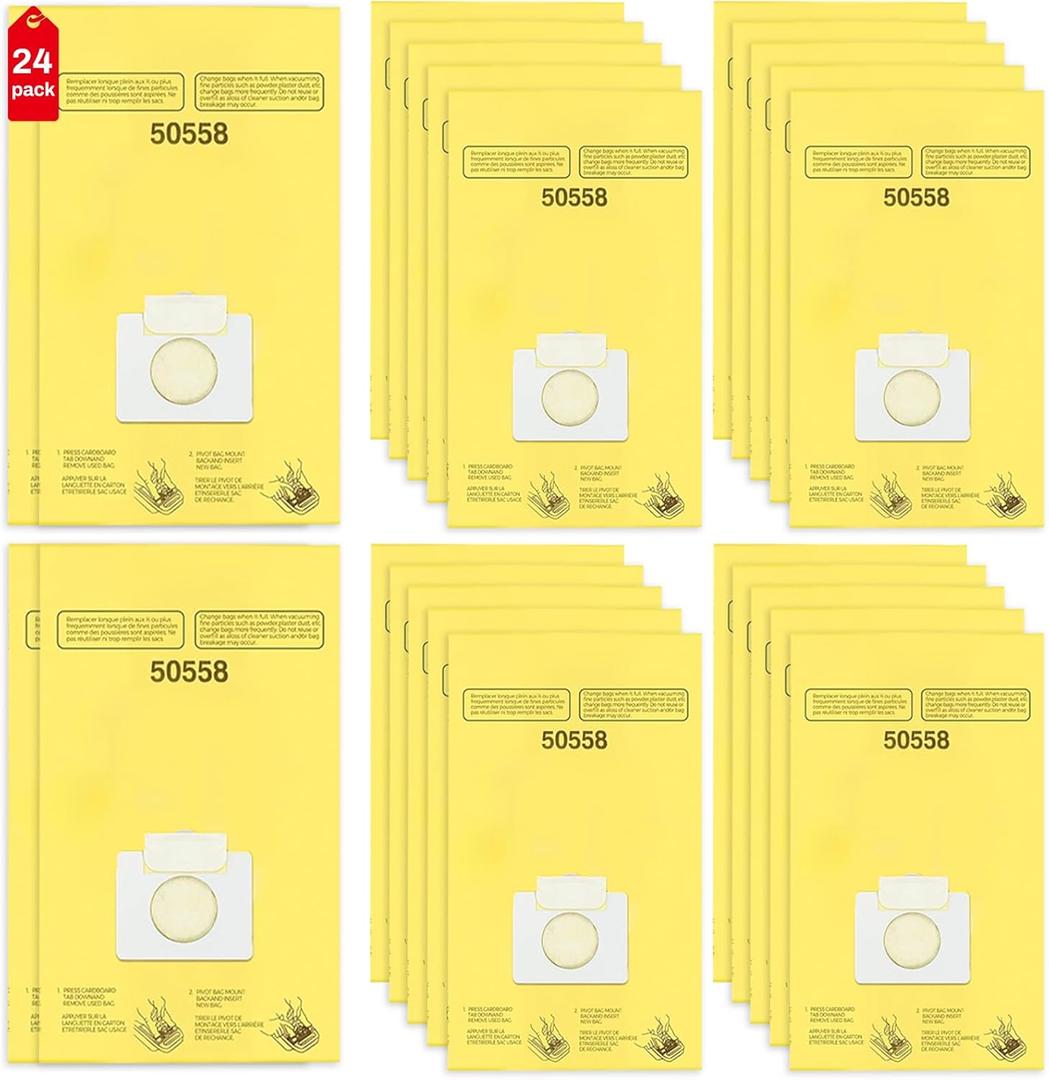 5055 Canister Vacuum Bags Compatible with Kenmore Canister Vacuum Type C/Q 5055, 50555, 50557, 50558 and Type C-5, C-18, 200 Series, 400 Series, 600 Series, 700 Series, 800 Series, 24 Pack