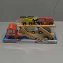 Melissa & Doug Wooden Emergency Vehicle Carrier Truck With 1 Truck and 4 Rescue Vehicles