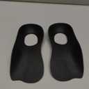 Plantar Fasciitis Relief Arch Support Inserts Flat Feet Orthotics 3/4 Length Thin Shoe Inserts Women Men for Foot Pain Relief, X/O Legs Correction Comfy Foot Care (Large(Men 8-11,Women 9.5-12), Black)