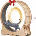 Cat Wheel, 46" XL Large Exercise Running Wheels with Detachable Carpet for Indoor Cats