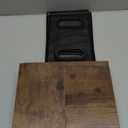 Small Trash Can, Retro Garbage Can With Handle, Iron and Wood Combination Office Trash Can, Industrial Style Design Wastebasket Bin for Bathroom, Laundry Room, Kitchen, Office, Dorm(2.2 Gallon)